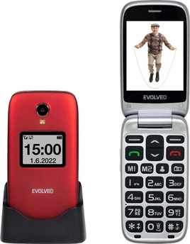 Evolveo EasyPhone FS czerwony