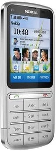 Nokia C3-01 Touch and Type srebrny