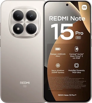 Xiaomi Redmi Note 15 Pro 5G 256GB/8GB tytanowy