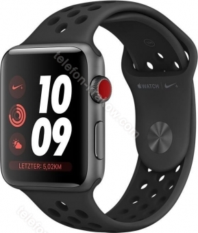Apple Watch Nike+ Series 3 (GPS) aluminium 42mm szary z paskiem sportowym antracyt/czarny
