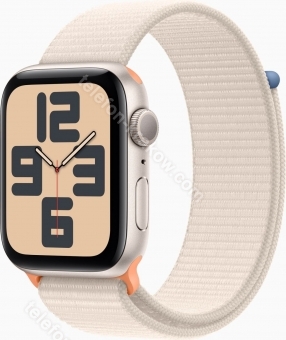 Apple Watch SE 2022 (GPS) 44mm Polarstern z Sport Loop Polarstern