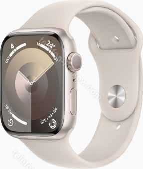 Apple Watch Series 9 (GPS) 45mm aluminiowy Polarstern z paskiem sportowym M/L Polarstern