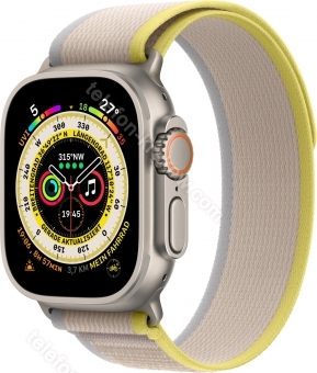 Apple Watch Ultra z Trail Loop M/L żółty/beżowy