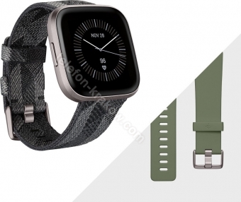 Fitbit Versa 2 Specials Edition tracker aktywności smoke woven/mist grey aluminium