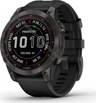 Garmin Fenix 7 Sapphire solar black dlc titanium/black