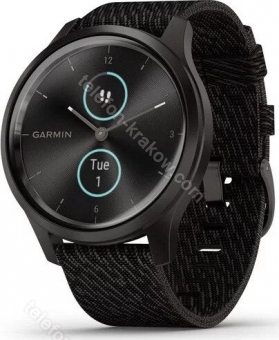 Garmin vivomove Style tracker aktywności black pepper woven/graphite