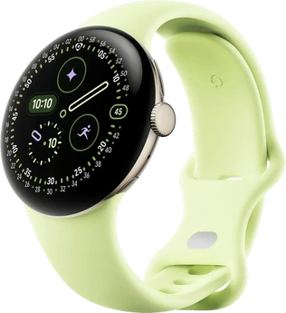 Google pikseli Watch 4 (Wi-Fi) 41mm Champagne złoto z paskiem sportowym Lemongrass