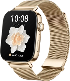 Huawei Watch Fit 3 z bransoletą Milanaise złoty