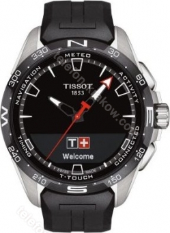 Tissot T-Touch Connect solar czarny/srebrny z pasek kauczukowy czarny
