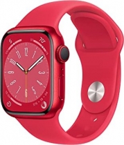 Apple Watch Series 8 (GPS) 41mm aluminiowy (PRODUCT)RED z paskiem sportowym (PRODUCT)RED