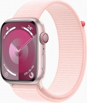 Apple Watch Series 9 (GPS + Cellular) 45mm aluminiowy rosé z Sport Loop jasny róż