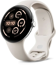 Google pikseli Watch 3 (LTE) 45mm Polished Silver z paskiem sportowym Porcelain