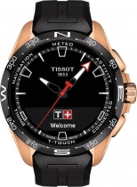 Tissot T-Touch Connect solar czarny/złoty z pasek kauczukowy czarny