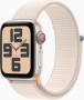 Apple Watch SE 2022 (GPS + Cellular) 40mm Polarstern z Sport Loop Polarstern