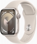 Apple Watch Series 9 (GPS) 41mm aluminiowy Polarstern z paskiem sportowym M/L Polarstern
