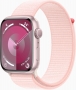 Apple Watch Series 9 (GPS) 45mm aluminiowy rosé z Sport Loop jasny róż