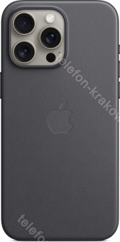 Apple Feingewebe etui z MagSafe do iPhone 15 Pro Max czarny