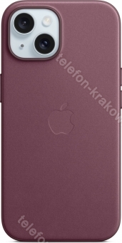 Apple Feingewebe etui z MagSafe do iPhone 15 Mulberry