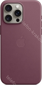 Apple Feingewebe etui z MagSafe do iPhone 15 Pro Max Mulberry
