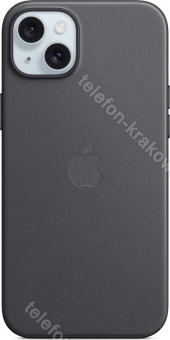 Apple Feingewebe etui z MagSafe do iPhone 15 Plus czarny