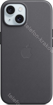 Apple Feingewebe etui z MagSafe do iPhone 15 czarny