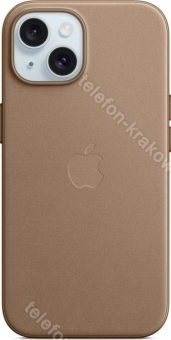 Apple Feingewebe etui z MagSafe do iPhone 15 Taupe