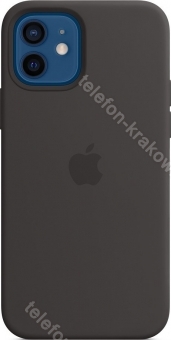Apple Silikonowe etui z MagSafe do iPhone'a 12 / 12 Pro czarne