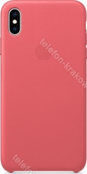 Apple Skórzane etui do iPhone'a XS Max zgaszony róż