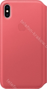 Apple Skórzane etui folio do iPhone'a XS Max zgaszony róż