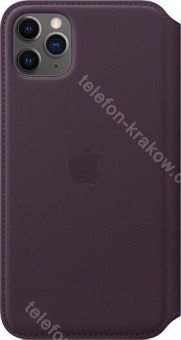 Apple Skórzane etui folio do iPhone'a 11 Pro Max śliwkowe