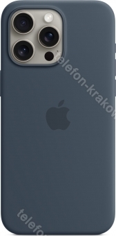 Apple futerał silikonowy z MagSafe do iPhone 15 Pro Max sturmblau