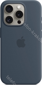 Apple futerał silikonowy z MagSafe do iPhone 15 Pro sturmblau