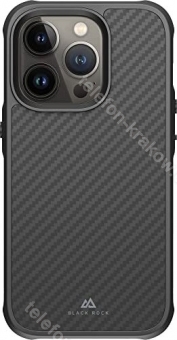 Black Rock wytrzymały etui Real carbon do Apple iPhone 14 Pro czarny