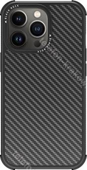Black Rock wytrzymały etui Real carbon do Apple iPhone 13 Pro czarny