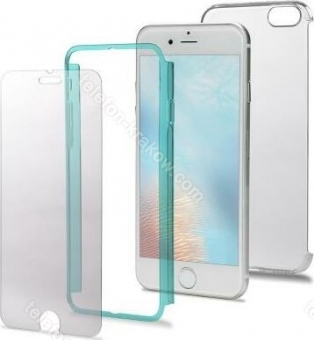 Celly Total Body 360 do Apple iPhone 8/7 przeźroczysty/turkusowy