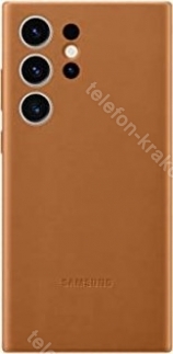 Samsung Leather etui do Galaxy S23 Ultra Camel