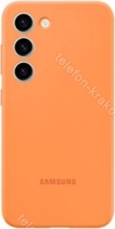 Samsung Silicone etui do Galaxy S23 pomarańczowy