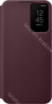 Samsung Smart Clear View Cover do Galaxy S22+ Burgundy