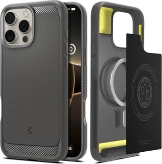 Spigen Rugged Armor (MagFit) do Apple iPhone 16 Pro szary