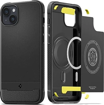 Spigen Rugged Armor (MagFit) do Apple iPhone 14 mata Black