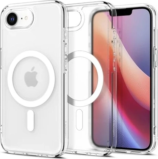 Spigen Ultra hybryda (MagFit) do Apple iPhone 16e mróz White