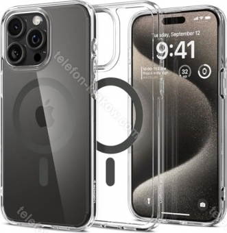 Spigen Ultra hybryda MagFit do Apple iPhone 15 Pro Max Graphite