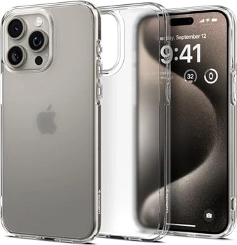 Spigen Ultra hybryda mata do Apple iPhone 15 Pro Max mróz Clear