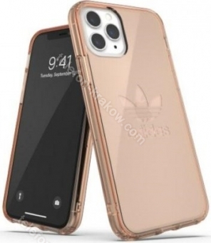 adidas Protective Clear etui Big logo do Apple iPhone 11 Pro złoty róż