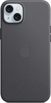 Apple Feingewebe etui z MagSafe do iPhone 15 Plus czarny