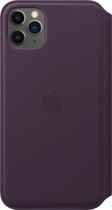 Apple Skórzane etui folio do iPhone'a 11 Pro Max śliwkowe