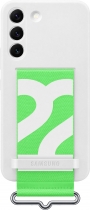 Samsung Silicone Cover with smycz do Galaxy S22 biały
