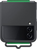 Samsung Silicone Cover with smycz do Galaxy Z Flip 4 czarny