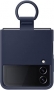 Samsung Silicone Cover with pierścień do Galaxy Z Flip 4 Navy