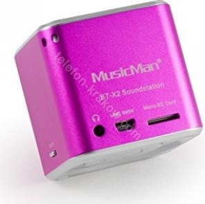 Technaxx mini MusicMan Wireless Soundstation BT-X2 różowy